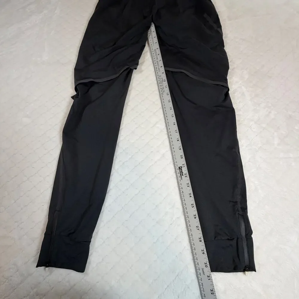 On Cloud Running Pants Weatherproof Panels Quick Dry Joggers Navy Black Men Sz L